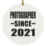 Photographer Since 2021 - Circle Ornament
