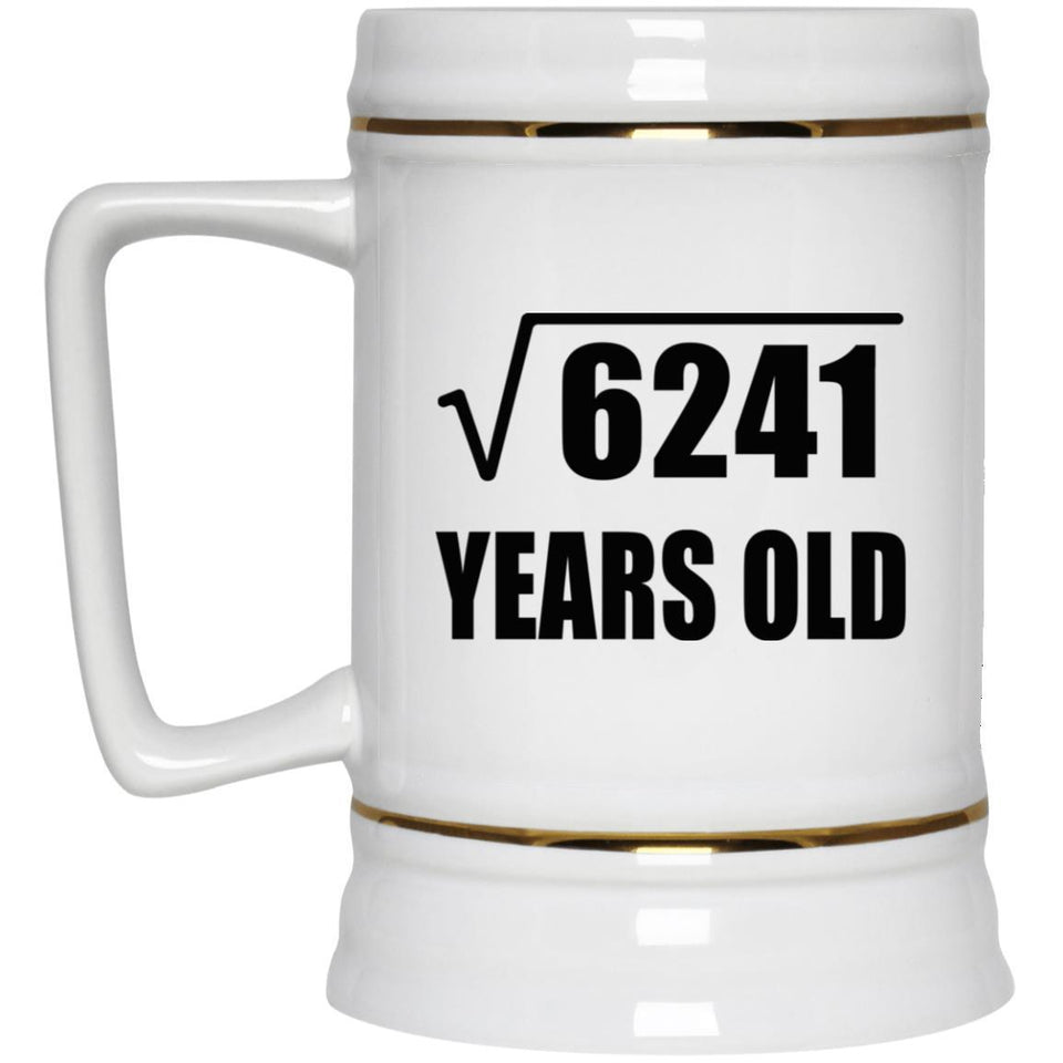 79th Birthday Square Root of 6241 Years Old - Beer Stein