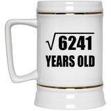 79th Birthday Square Root of 6241 Years Old - Beer Stein