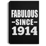110th Birthday Fabulous Since 1914 - Canvas Portrait