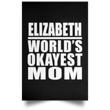 Elizabeth World's Okayest Mom - Poster Portrait