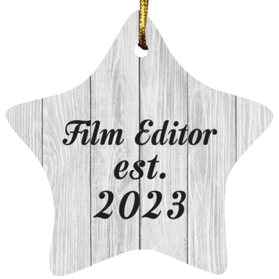 Film Editor Established Est. 2023 - Star Ornament F