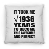 44th Birthday Took Square Root of 1936 Years To Awesome - Throw Pillow