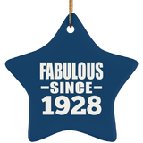 96th Birthday Fabulous Since 1928 - Star Ornament