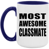 Most Awesome Classmate - 15oz Accent Mug Purple