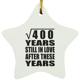 20th Anniversary Square Root of 400 Years Still In Love - Star Ornament