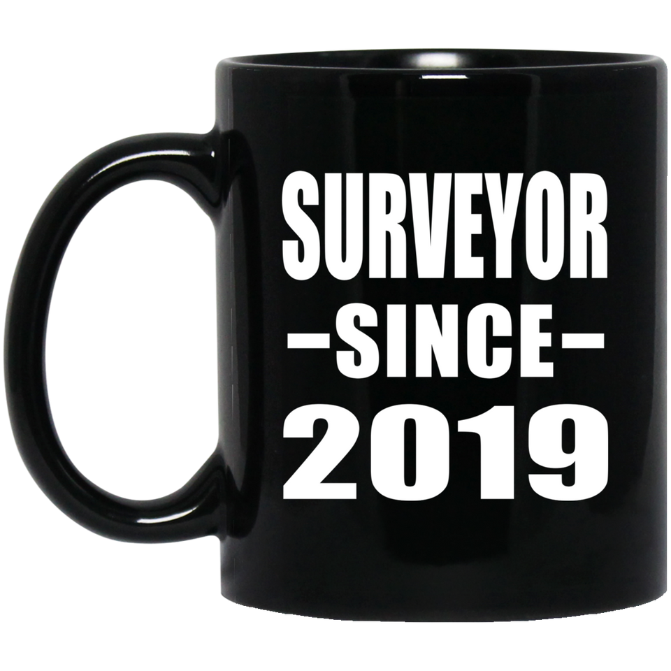 Surveyor Since 2019 - 11oz Coffee Mug Black