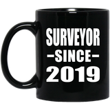 Surveyor Since 2019 - 11oz Coffee Mug Black