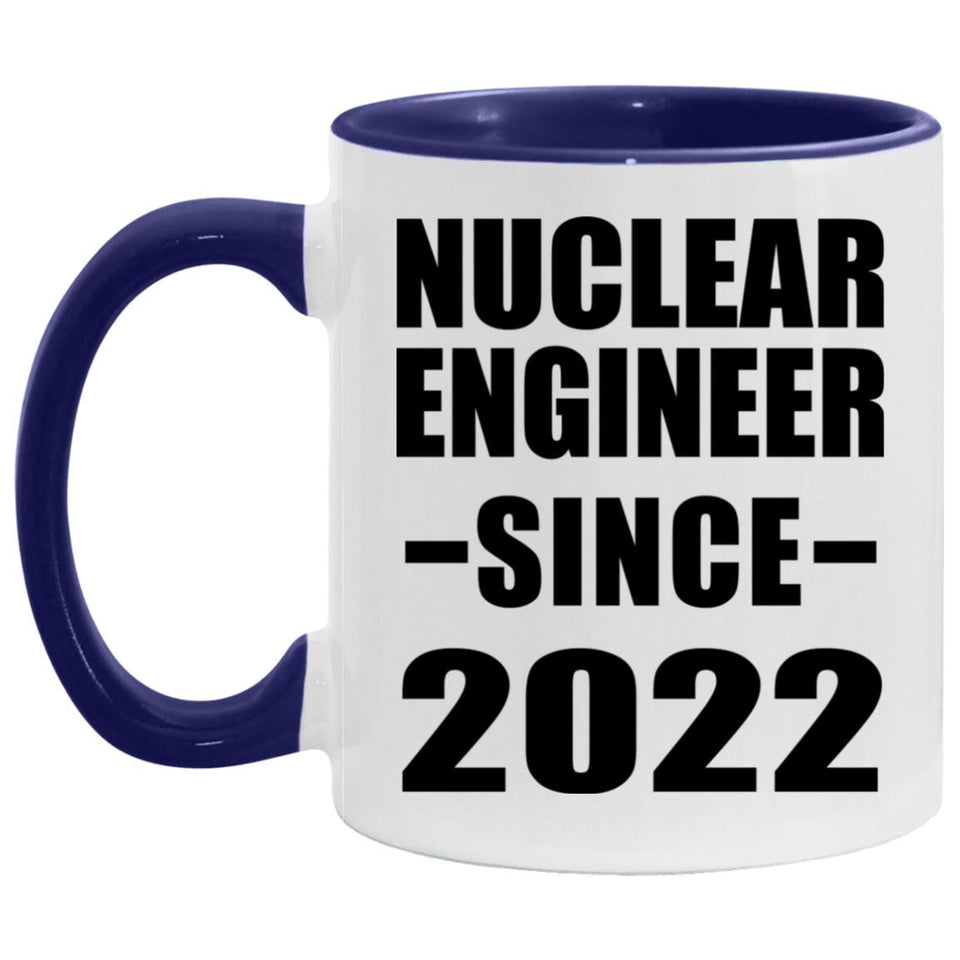 Nuclear Engineer Since 2022 - 11oz Accent Mug Purple