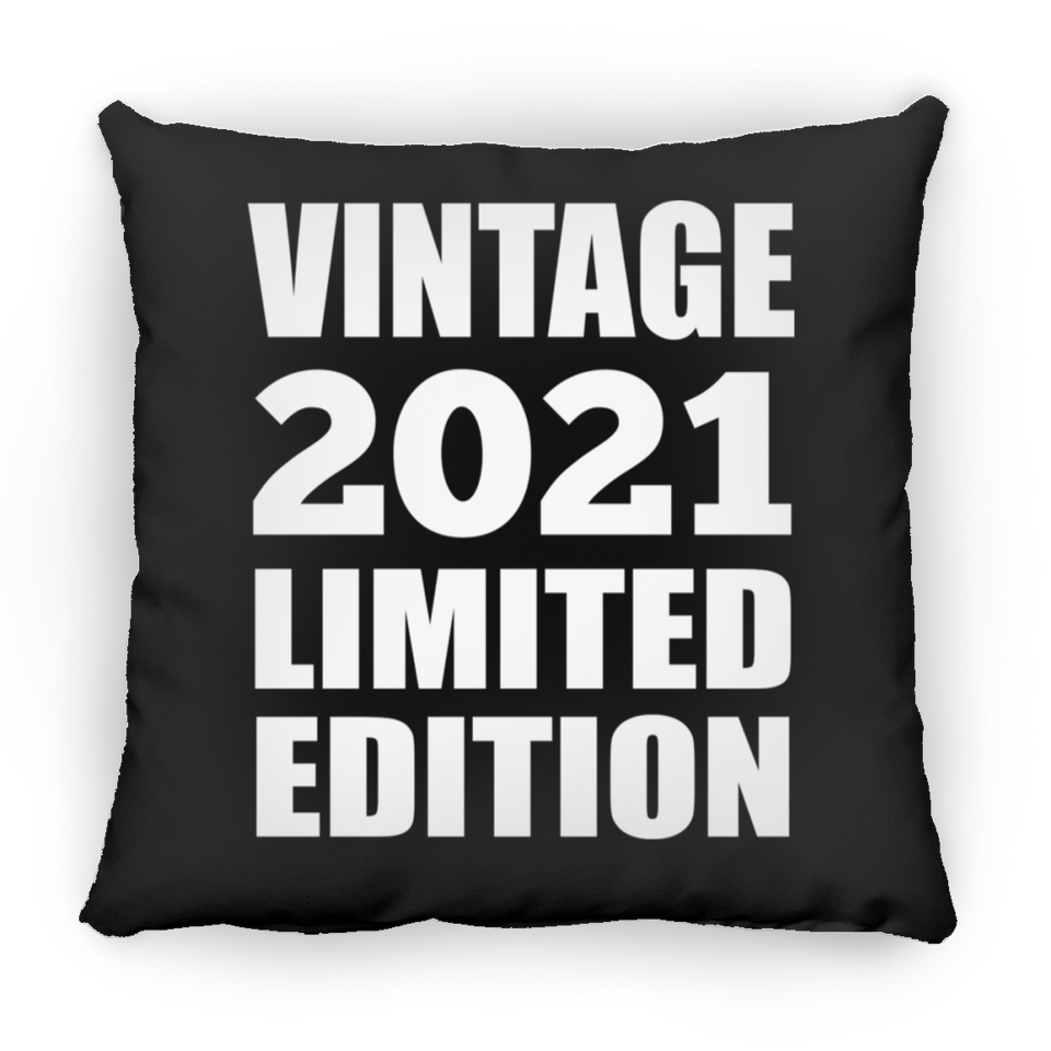 3rd Birthday Vintage 2021 Limited Edition - Throw Pillow Black