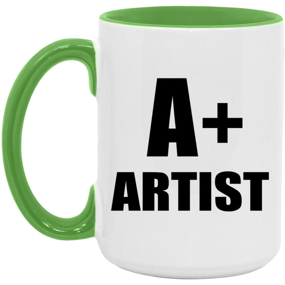 A+ Artist - 15oz Accent Mug Green