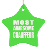 Most Awesome Chauffeur - Star Ornament