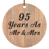95 Years As Mr & Mrs - Circle Ornament C