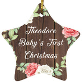 Theodore Baby's First Christmas - Star Ornament A
