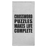 Crossword Puzzles Makes Life Complete - Hand Towel