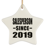 Salesperson Since 2019 - Star Ornament