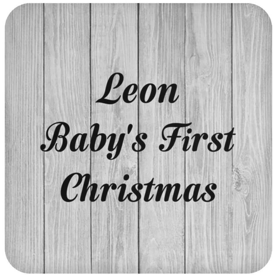 Leon Baby's First Christmas - Drink Coaster F