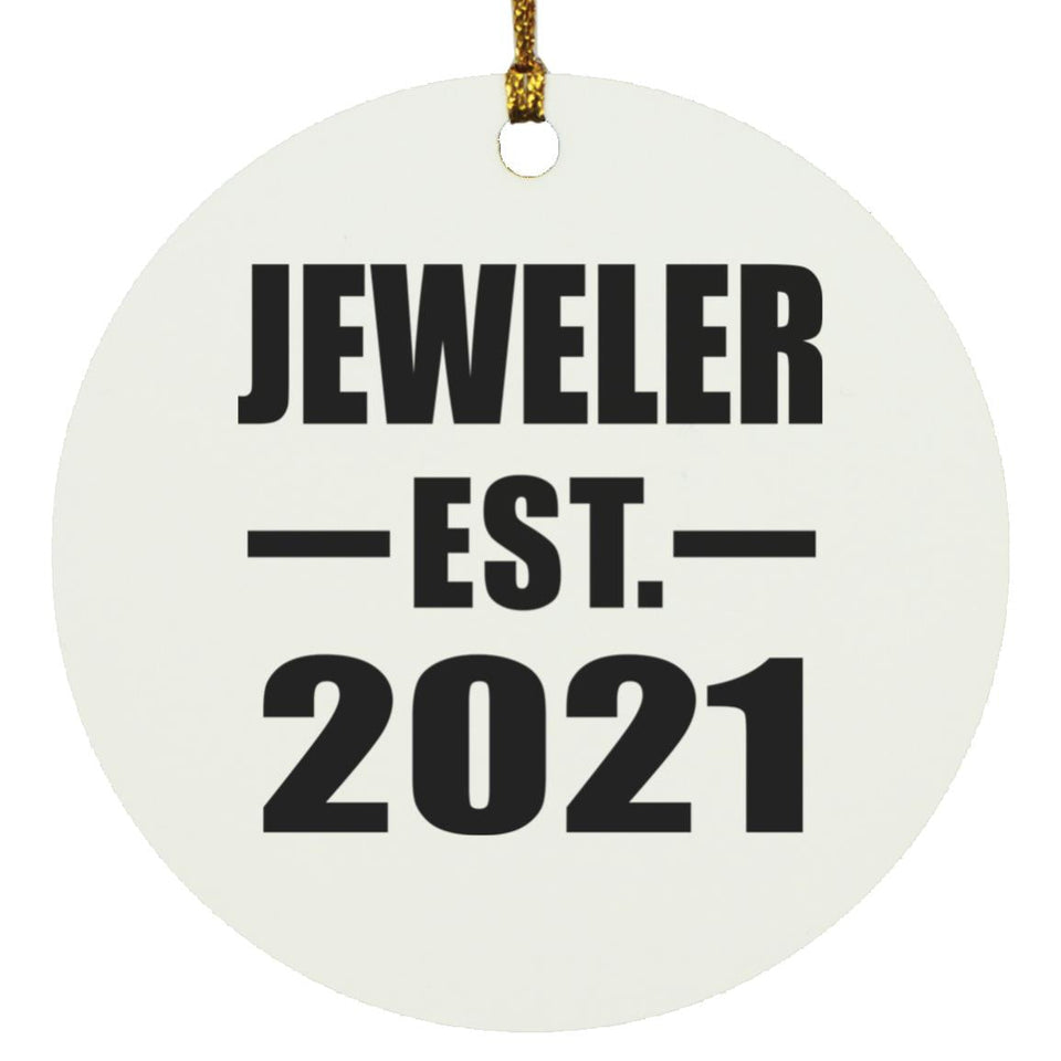 Jeweler Established EST. 2021 - Circle Ornament
