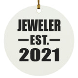 Jeweler Established EST. 2021 - Circle Ornament