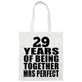 29th Anniversary 29 Years Of Being Mrs Perfect - Tote Bag White