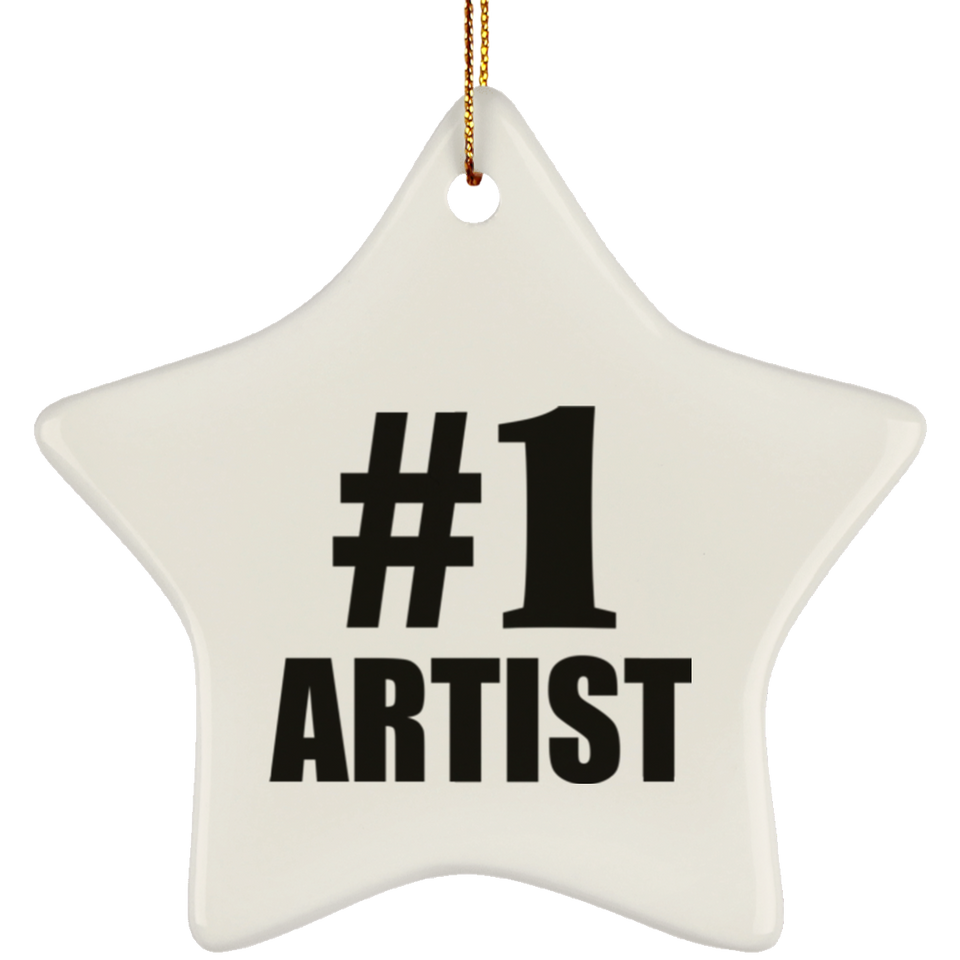 Number One #1 Artist - Star Ornament