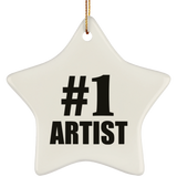 Number One #1 Artist - Star Ornament