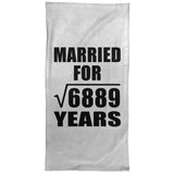 83rd Anniversary Married For Square Root of 6889 Years - Hand Towel