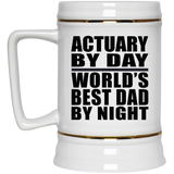 Actuary By Day World's Best Dad By Night - Beer Stein
