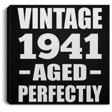 83rd Birthday Vintage 1941 Aged Perfectly - Canvas Square