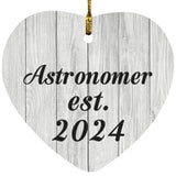 Astronomer Established Est. 2024 - Heart Ornament F