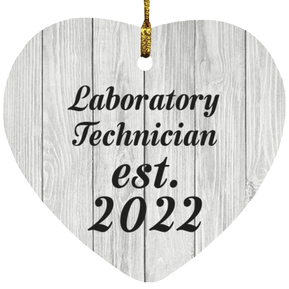 Laboratory Technician Established Est. 2022 - Heart Ornament F