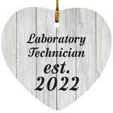 Laboratory Technician Established Est. 2022 - Heart Ornament F