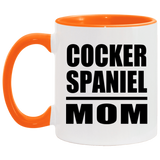 Cocker Spaniel Mom - 11oz Accent Mug Orange