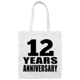 12th Anniversary 12 Years - Tote Bag White