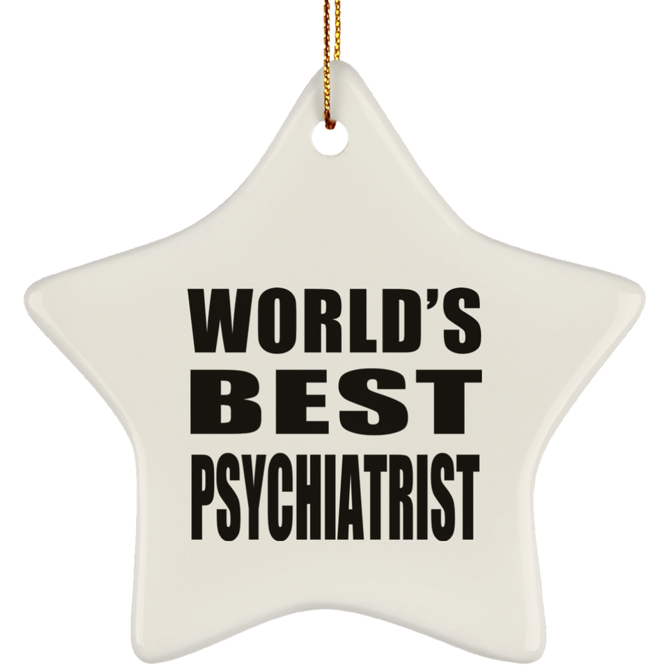 World's Best Psychiatrist - Star Ornament
