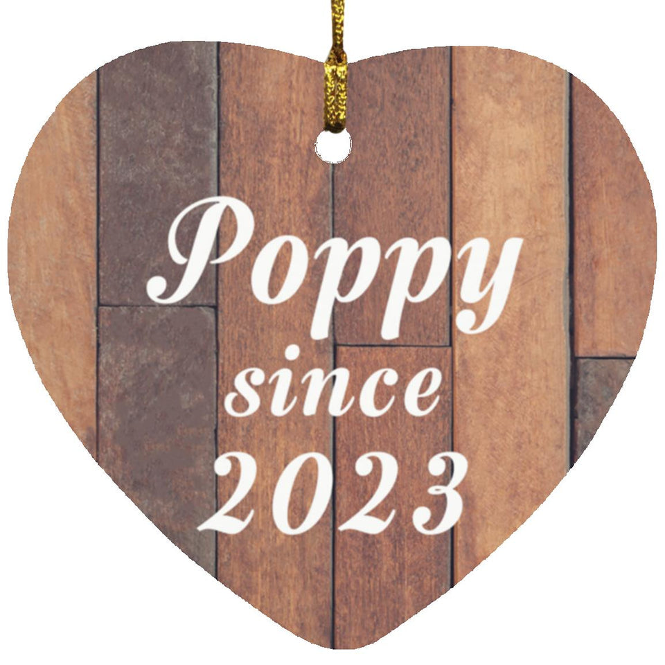 Poppy Since 2023 - Heart Ornament E