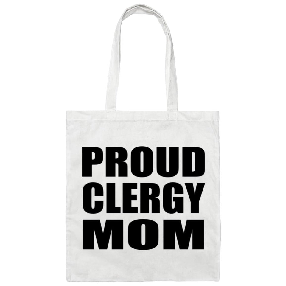 Proud Clergy Mom - Tote Bag White