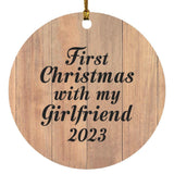 First Christmas With My Girlfriend 2023 - Circle Ornament C