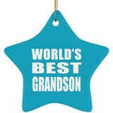 World's Best Grandson - Star Ornament