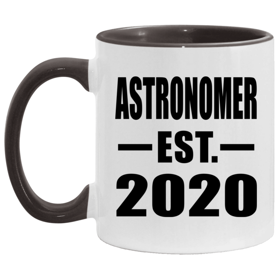 Astronomer Established EST. 2020 - 11oz Accent Mug Black