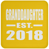 Granddaughter Established EST. 2018 - Drink Coaster
