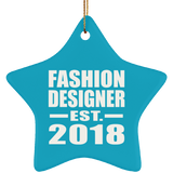 Fashion Designer Established EST. 2018 - Star Ornament