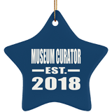 Museum Curator Established EST. 2018 - Star Ornament