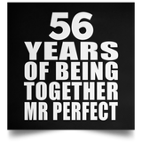 56th Anniversary 56 Years Of Being Mr Perfect - Poster Square
