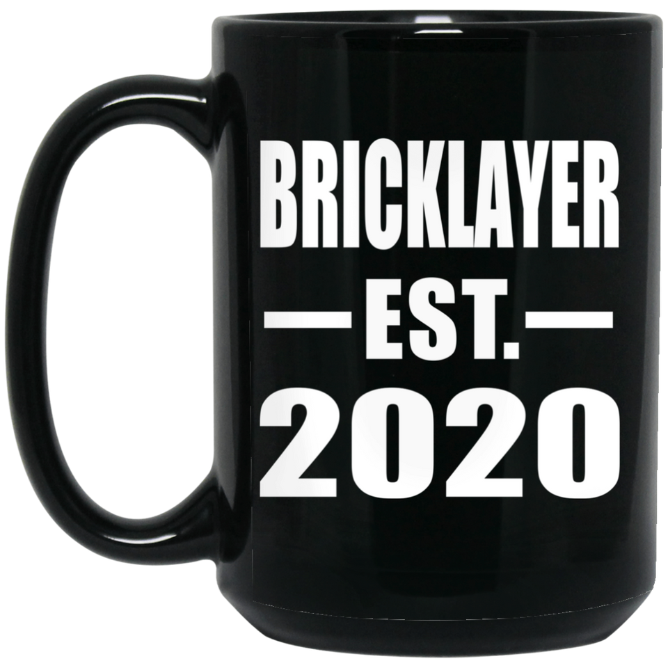 Bricklayer Established EST. 2020 - 15oz Coffee Mug Black