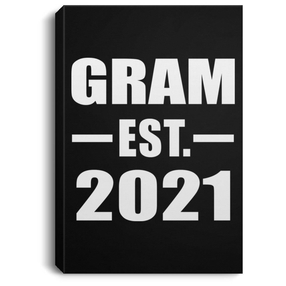 Gram Established EST. 2021 - Canvas Portrait