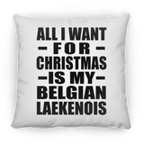 All I Want For Christmas Is My Belgian Laekenois - Throw Pillow