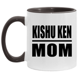 Kishu Ken Mom - 11oz Accent Mug Black