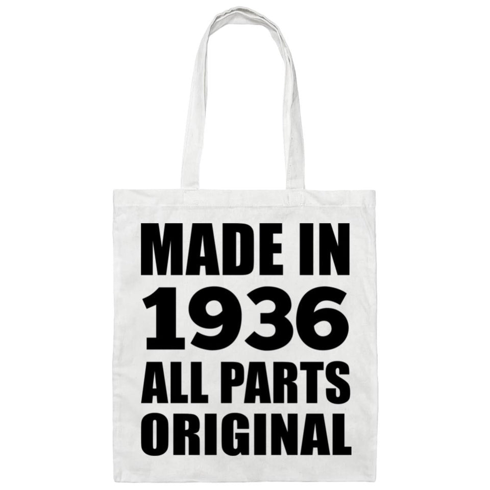 88th Birthday Made in 1936 All Parts Original - Tote Bag White