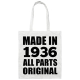 88th Birthday Made in 1936 All Parts Original - Tote Bag White